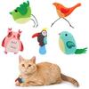 Plush Bird Cat ToyCute DesignSuitable ForCleaningTeeth and Playing Alone Soft AndElasticFilled with PP CottonWear-resistant, Bite Proof, Easy To Clean