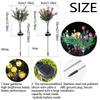 42LED Solar Artificial Flower Light Realistic Waterproof Landscape Lamp  Lawn Lighting