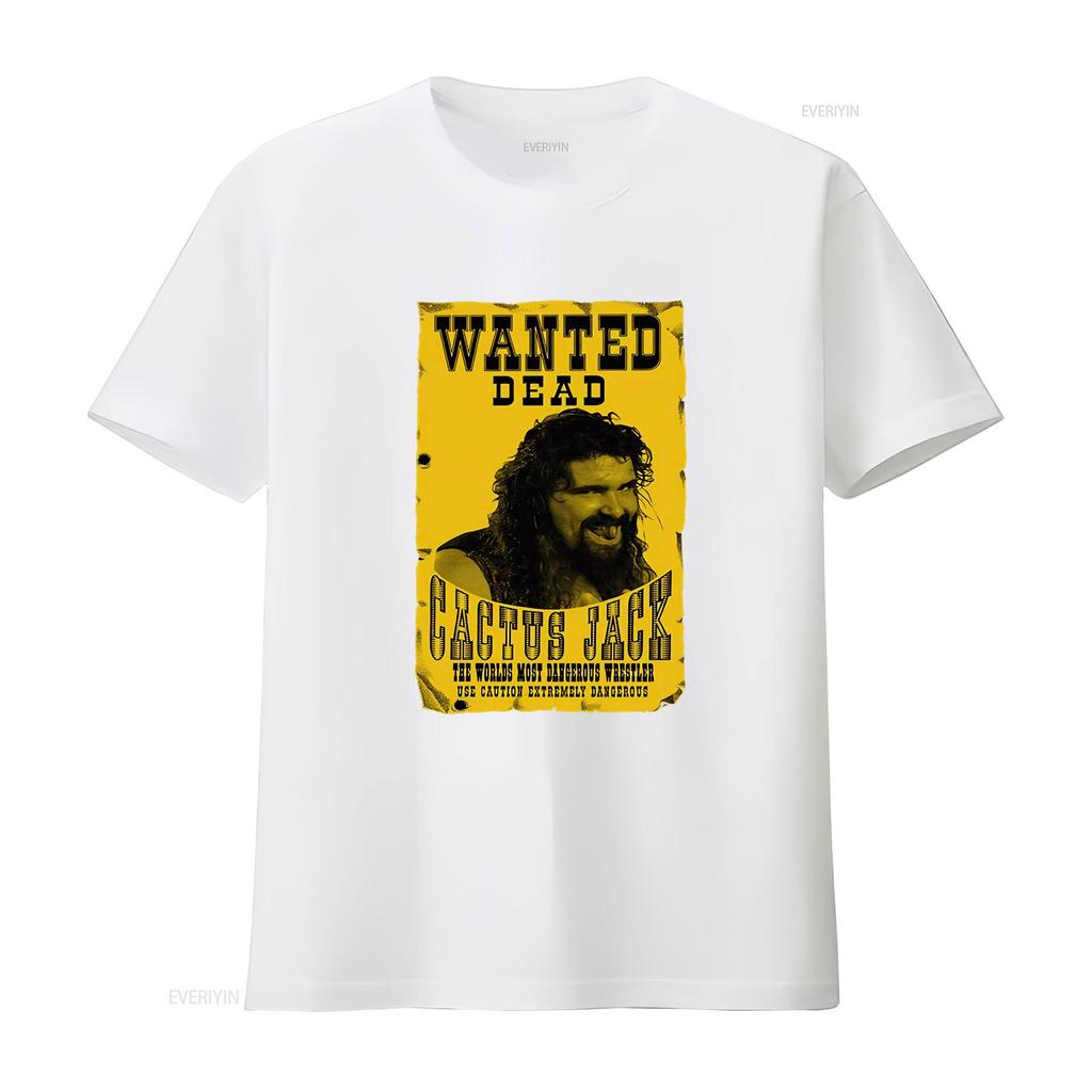 Cactus Jack Wanted Dead 90er Jahre T-Shirt vintage Gewaschen Dehnbar Streetwear Grafik Atmungsaktiv Lässig Vielseitig