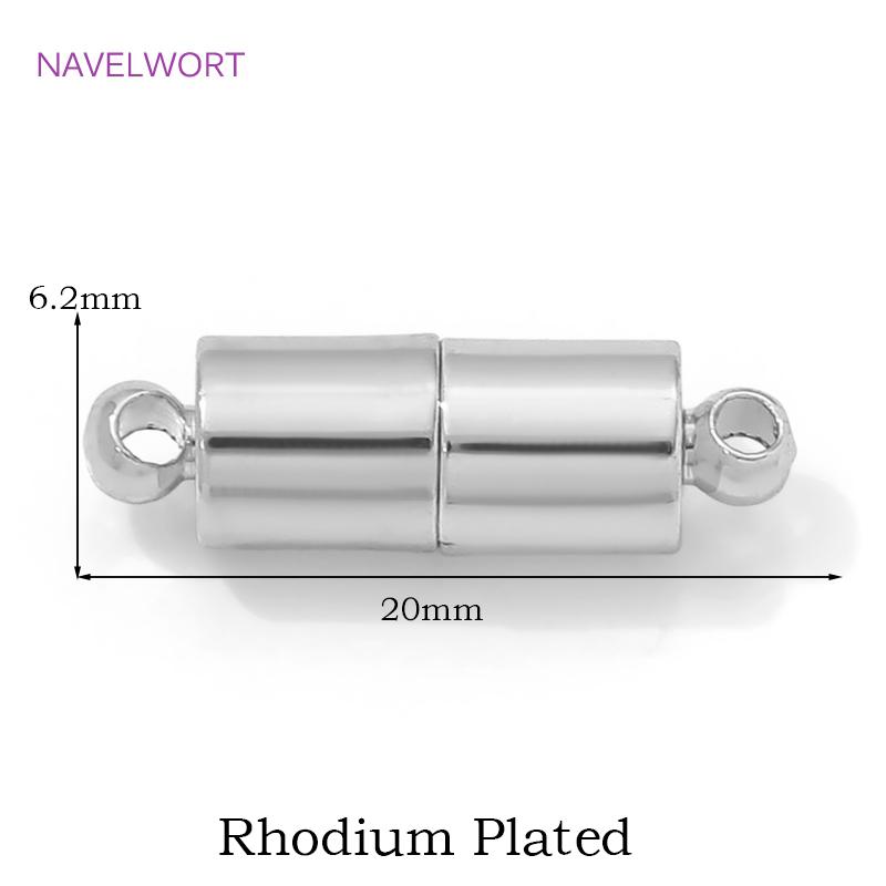 18K Gold Plated Heart Magnet Clasps Charms Brass Metal Magnetic Connector For Bracelet Necklace Making DIY Accessories Wholesale