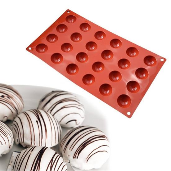 Half Sphere Chocolate Dessert Shape Silicone Cake Decor Mold DIY Kitchen Tool