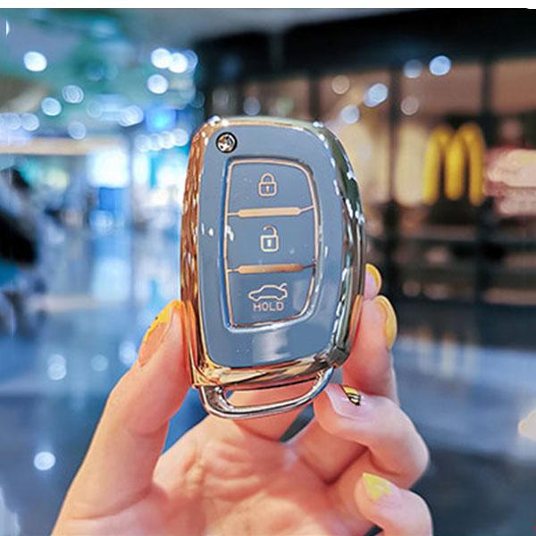 Tpu Flip Key Car Key Case Cover For Hyundai I20 Ix25 Ix35 Ix45 I10 I20 I30 Hb20 Elantra Solaris Sonata Santa Fe Sport Tucson