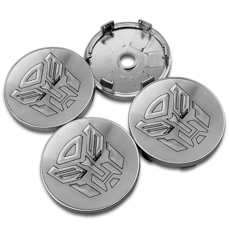4PCS 56MM 56MM 60MM Autobot Emblem Car Wheel Center Cap Hubs Cover Transformers Badge Auto Styling Accessories