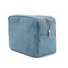 4 Sizes Blue Denim Cosmetic Pouch with Zipper Ladies Makeup Bag Jean Toiletry Case  for Women