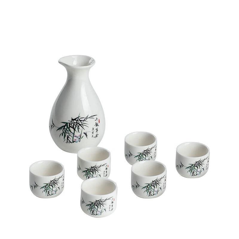 

Shadow Bamboo Ceramic Baijiu Set