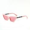 Brille 95135 Katzenaugen Klein Quadratisch Retro Schildkrötenpanzer Rahmen Sonnenbrille Herren, Bunte Sonnenbrille Damen