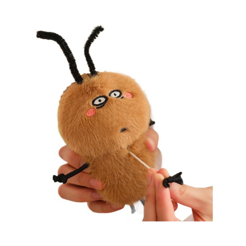 Bobova Ugly and Cute Simulation Cockroach Plush Doll Comforts and Accompanies Sleeping Cloth Doll Cushion Pillow Creative Gift