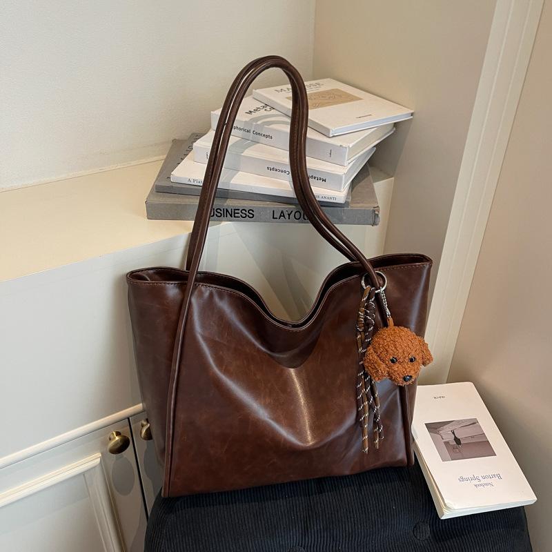 Large-capacity Bag Women's Autumn and Winter Versatile 2025 New Soft Leather Shoulder Bag High-quality Texture Commuter Tote Bag