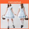 Alice im Wunderland Dienstmädchenkostüm Polyester Cosplay Kleid für Bühnenauftritt