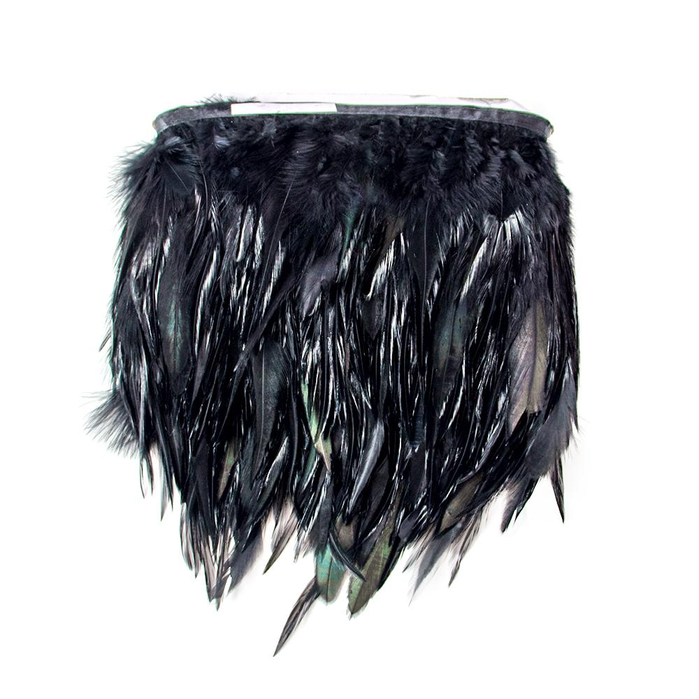 1Meter White Feathers Trims Dress Cloth Sewing Crafts Rooster Saddle Feather Ribbon Fringe Wedding Party Decoration Plumes