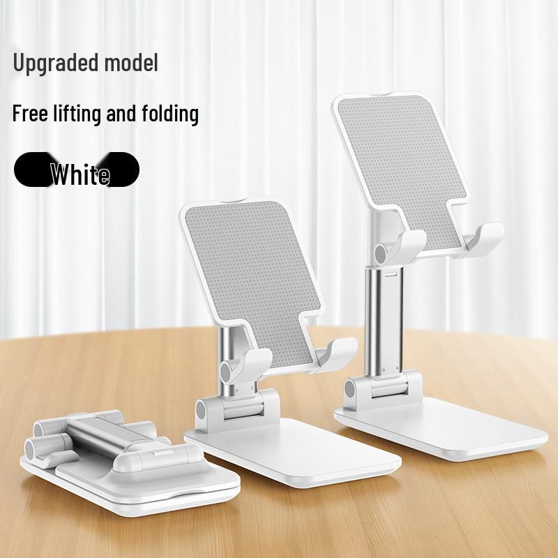 Adjustable & Foldable Phone Holder: Desktop Stand for Lazy Person, Portable & Retractable.