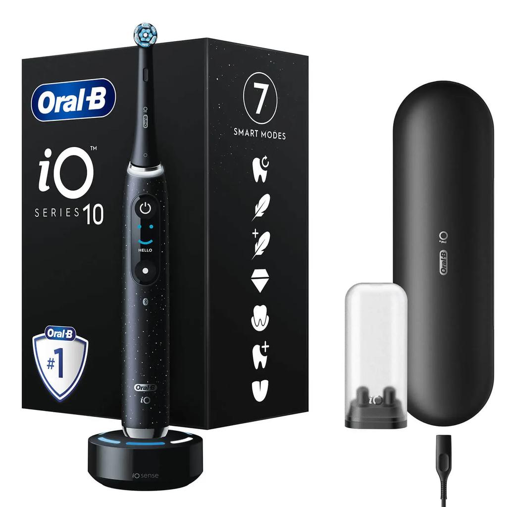 Oral-B | Electric toothbrush | iO10 Series | Rechargeable | For adults | Brush heads included: 1 | Brushing modes: 7 | Cosmic Black