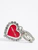 BIMBA Y LOLA Red Crystal Bold Heart Keyring B246AIZ010RDF