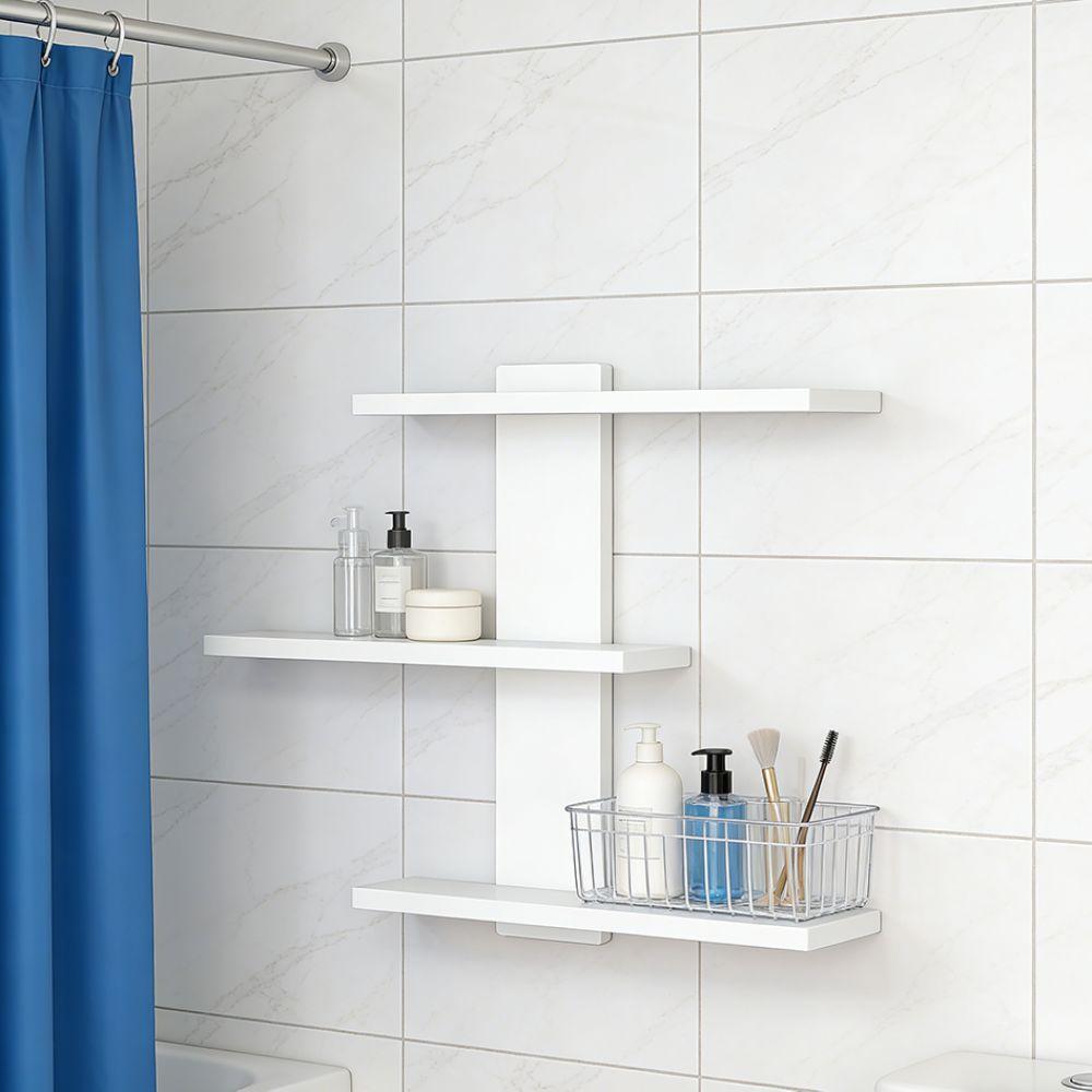 Detachable Wall Mounted Storage Rack Simple Floating Wall Bracket Living Room