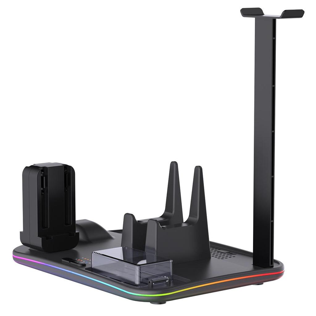 Switch 2 Multifunctional 12-in-1 RGB Cooling & Charging Dock with Console Storage