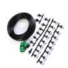 Water Misting Cooling System Hose Sprinkler Nozzle Garden Patio Micro Irrigation Set 15M
