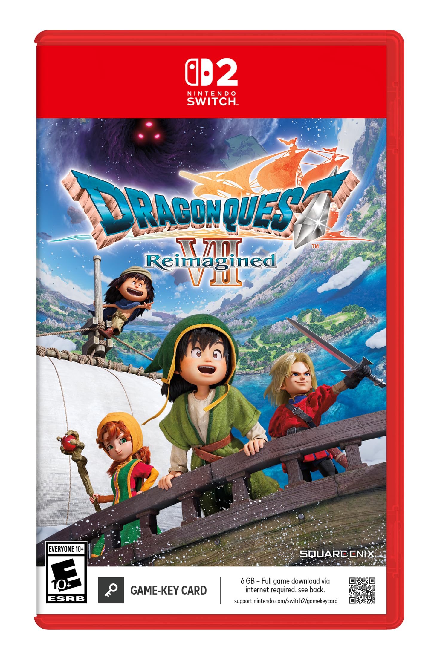 DRAGON QUEST VII Reimagined North Switch 2 (Game-Key Card) (Import Version America) –