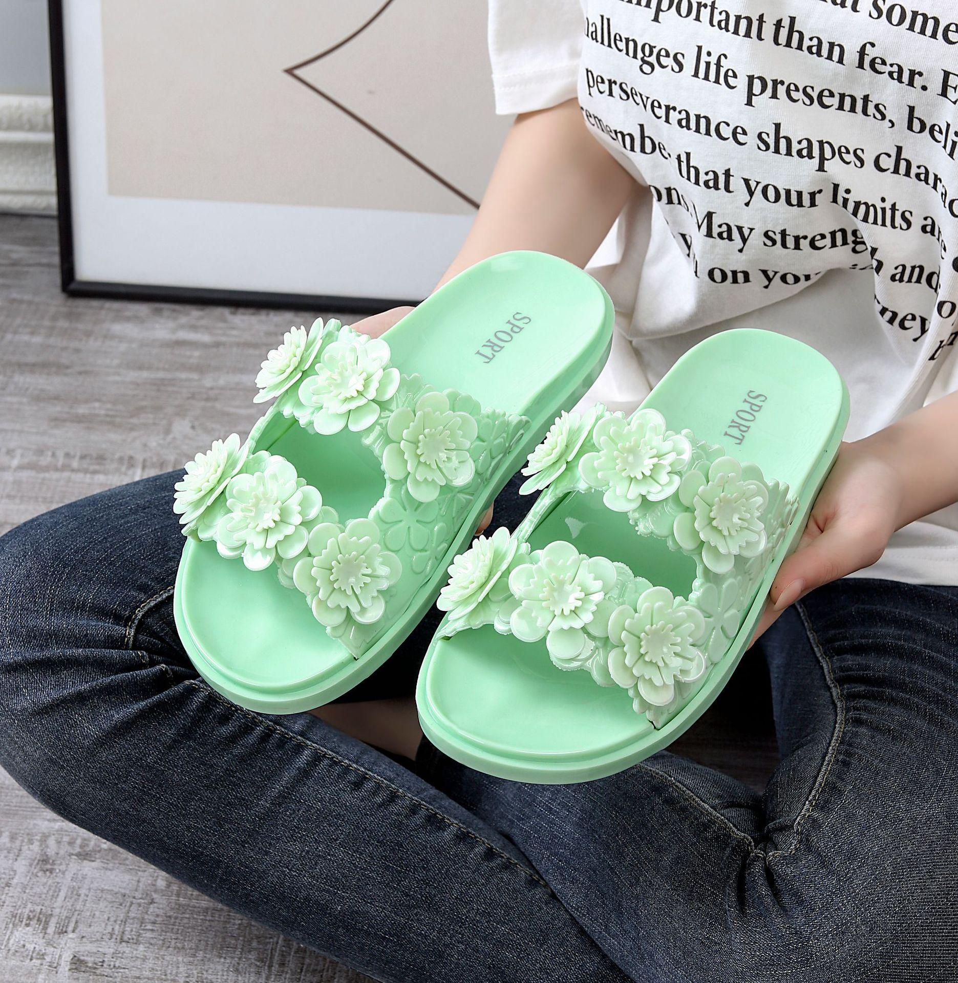 Yuzhihao Women s Thick-Soled Summer Flip-Flops: Fashionable Outdoor Beach Sandals 36-37