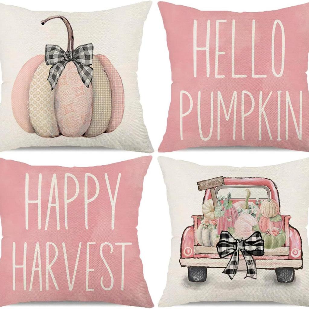 New Thanksgiving Holiday Print Pillow Pillow Sofa Bedside Home Pillow Case Waist Cushion Cover