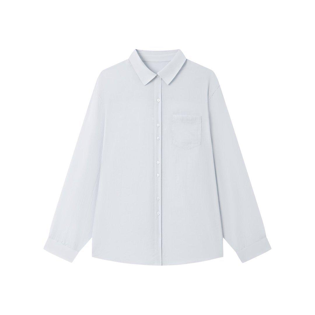 

Spring/Summer Tencel Linen Orchid Shirt - Women s Lightweight Sun Protection Cardigan Casual Top Medium (80-110 cm)