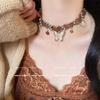 Retro Chinese Tassel Necklace: Unique Ethnic Style Women's High-End Clavicle Chain.