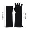 1Pair Sunscreen Protection Fingerless Long Gloves Women Arm Cool Summer Solid Mittens Half Finger Sleeves