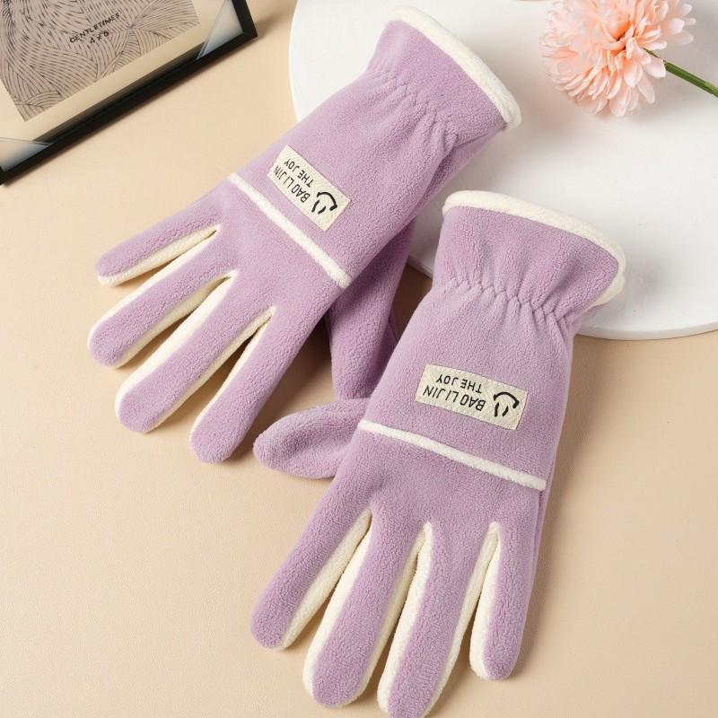 Зимові теплі флісові велосипедні рукавички: Не осипається, Плюс оксамит для чоловіків та жінок