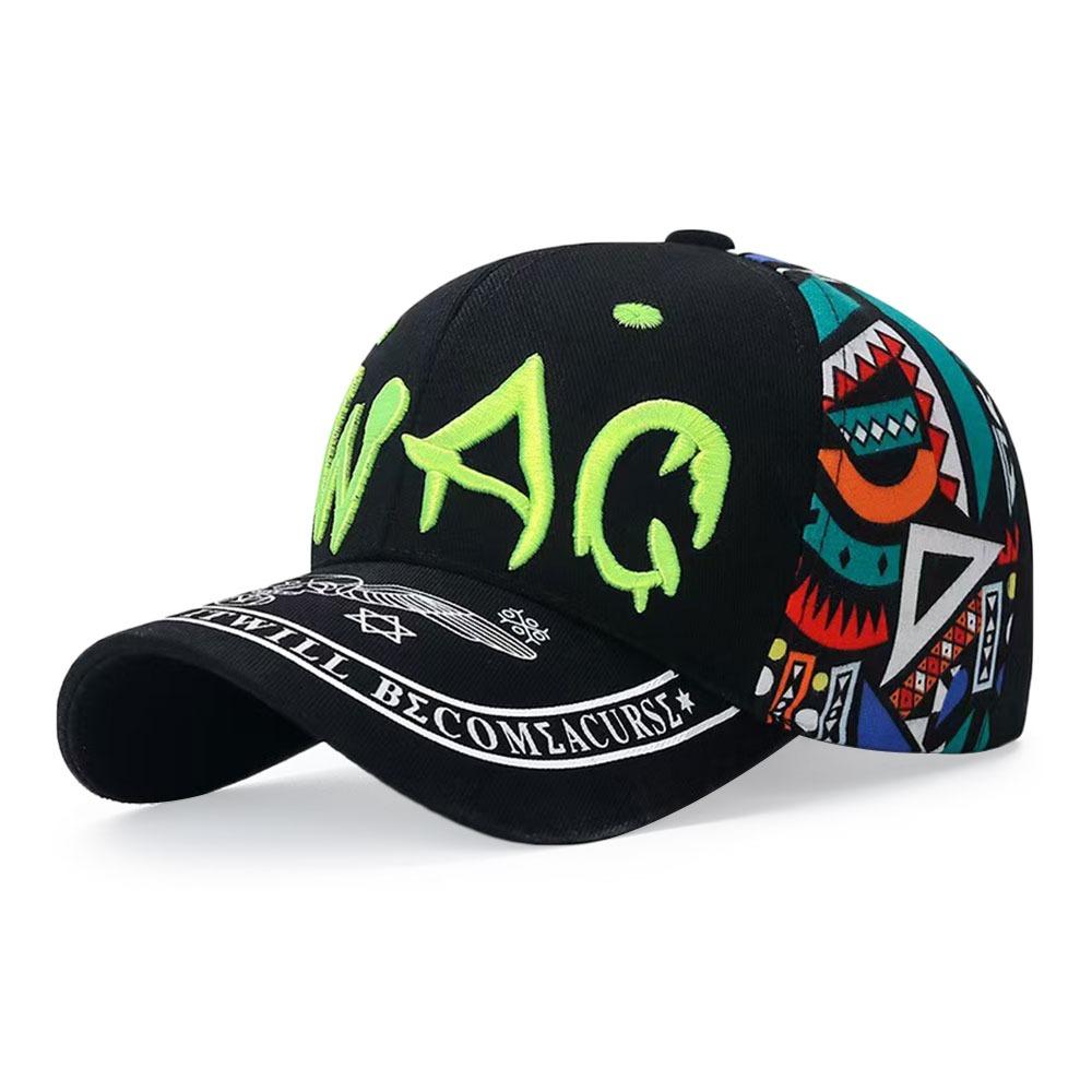 

Hip Hop Sunscreen Hats Adjustable Dad Tucker Hat Fashion Snapback Caps Men Women чорний