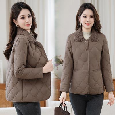 Cotton-padded Coat, Down-padded Coat, Women's Autumn and Winter New Style, Mother's, Light, Small Cotton-padded Jacket, Short Style