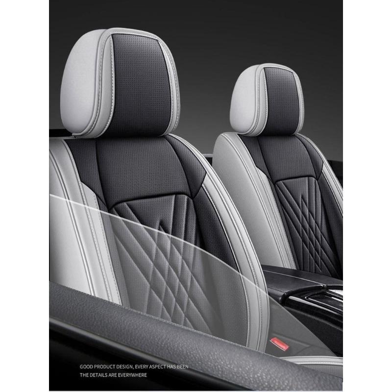Five-seat Car Seat Covers for Toyota Corolla, Fully Covered Front Seats, Half-covered Rear Seats, Panar Leather