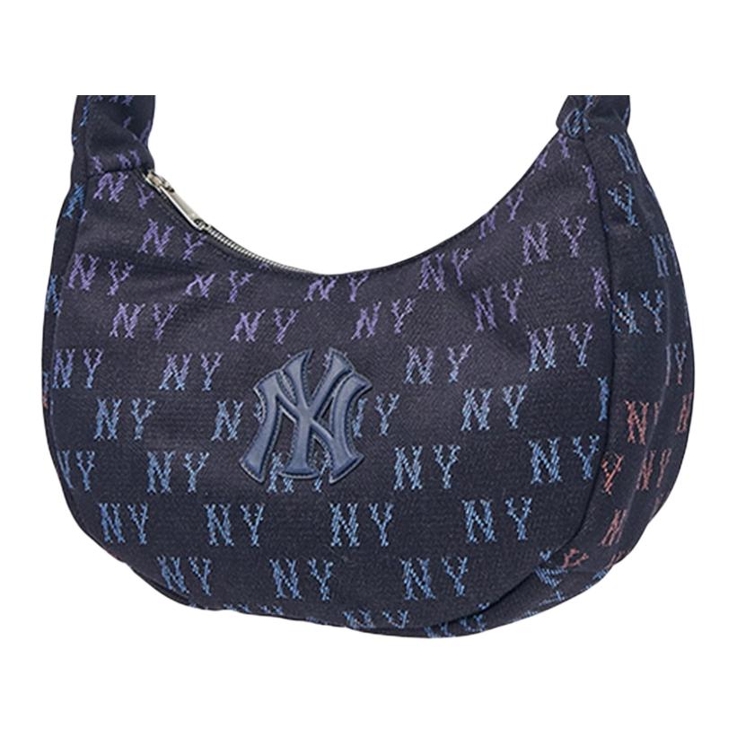 New MLB Polyester Handbag Regular Women's Indigo 3ABQL044N-BQL04