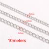 10meters/roll Stainless Steel Chains 2/3/5mm Gold Necklace Chains For Bracelet Extension Chain DIY Jewelry Components No Fade