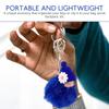 Stuffed Chain Soft Key Ring Ring For Handbag Key Chain Pompom Keychain Car Decor Royal Blue Stuffed Pendant