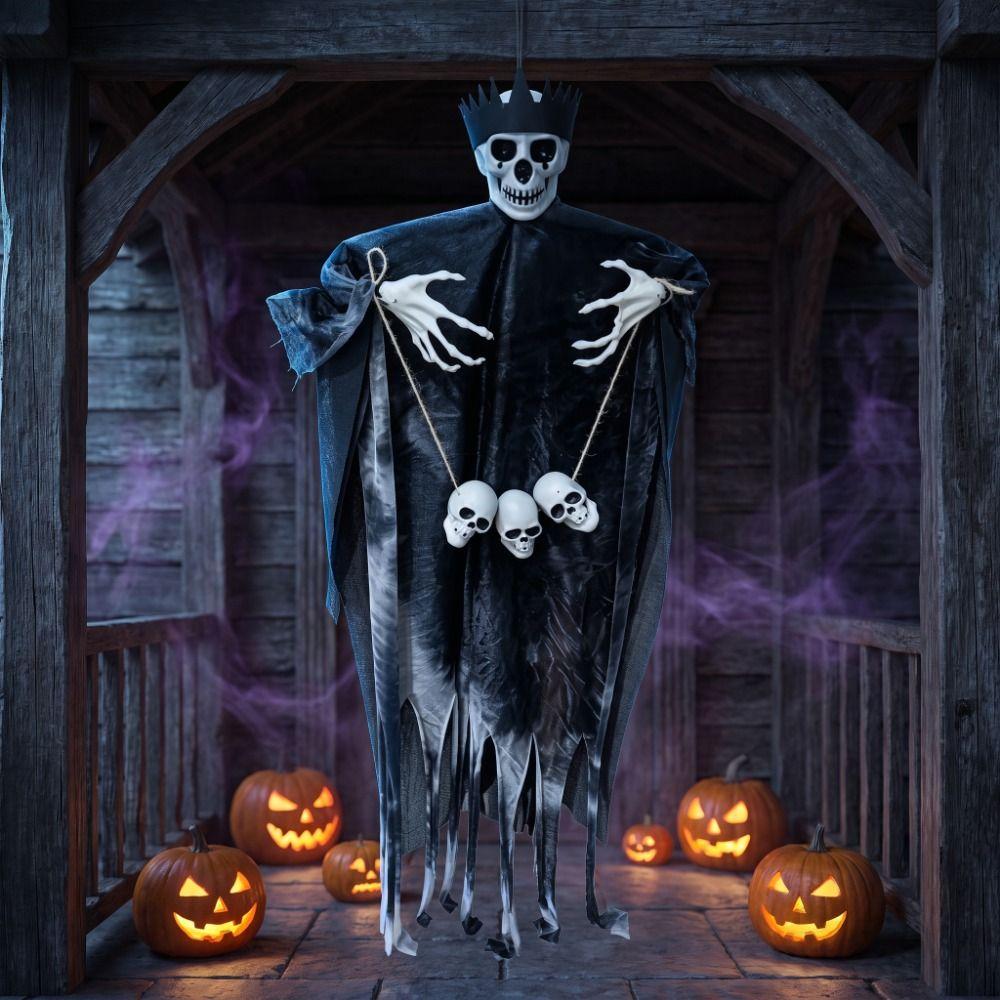 Skull Props Halloween Decoration Pendant Haunted House Decoration  Halloween Party
