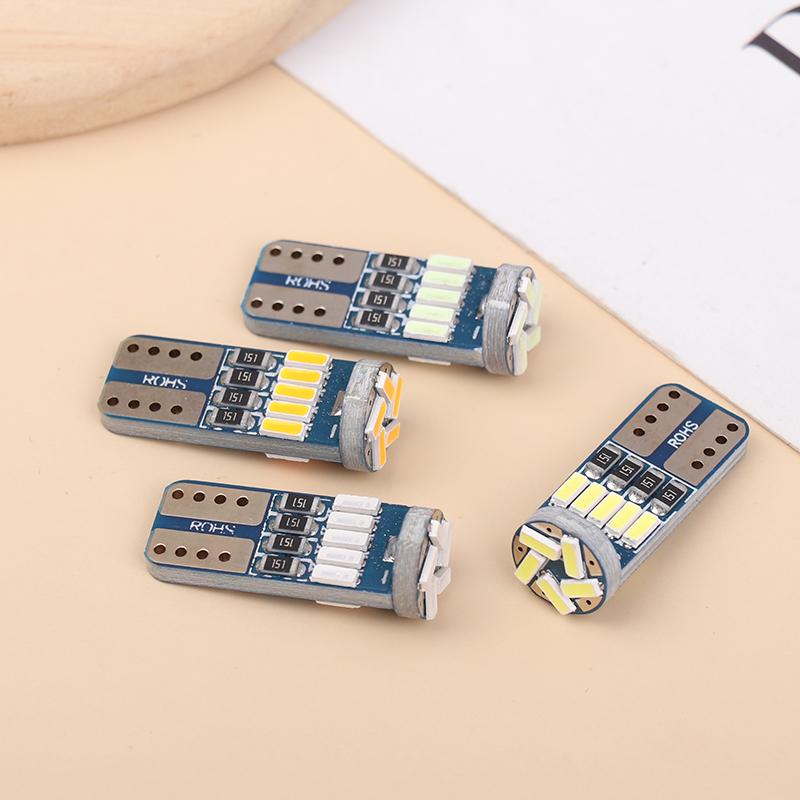 4Pcs T10 W5W Led 194 Canbus Bulb 4014/15Smd 12V Car Interior Reading Lamp Clearance Lights License Plate Bulbs Dome Signal