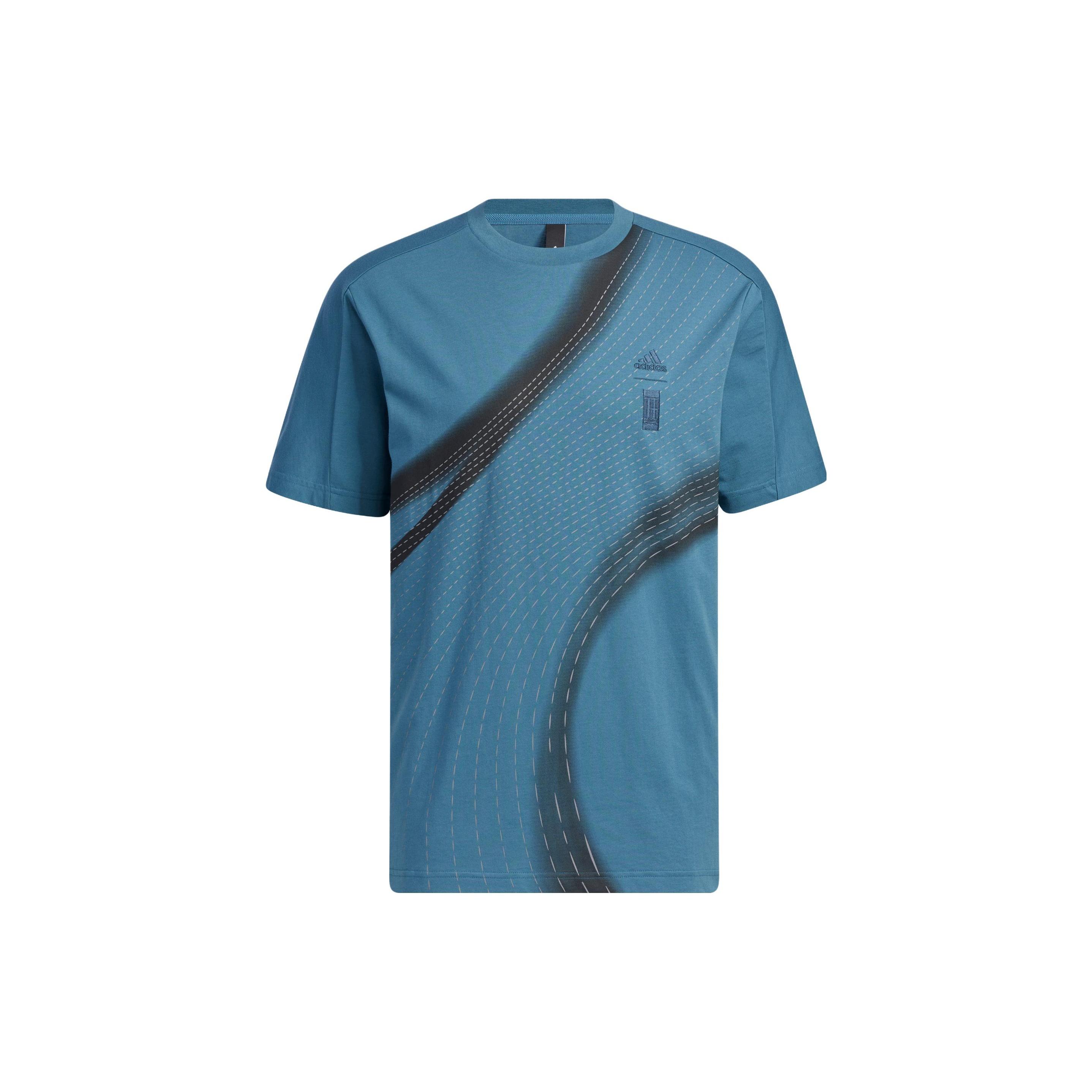 adidas WUJI GFX T-Shirt Teal Men s IA8091 M