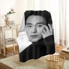 HEARMNY KPOP Kim Soo Hyun Blanket Super Soft Warm Microfiber Fabric Blanket For Couch Throw Travel Adult Blanket 0719