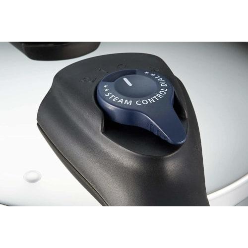 PEARL METAL Pressure Cooker, 3.5L, IH Compatible, Triple-Layer Bottom, Switchable, Recipe Included, Quick Eco, H-5040 Stainless Steel