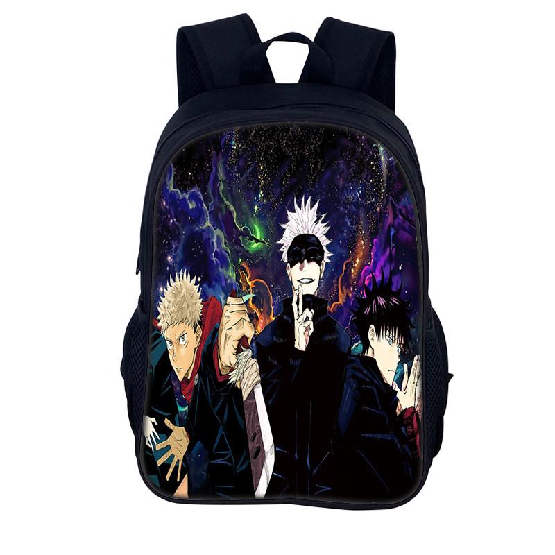 Jujutsu Kaisen Backpack For Men And Women Durable Nylon Casual School Travel Bag