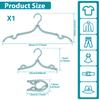 1/20Pcs Travel Hangers Lightweight Portable Clothes Hangers with Non-Slip Grooves Space Saving Foldable Clothes Hanger Plastic