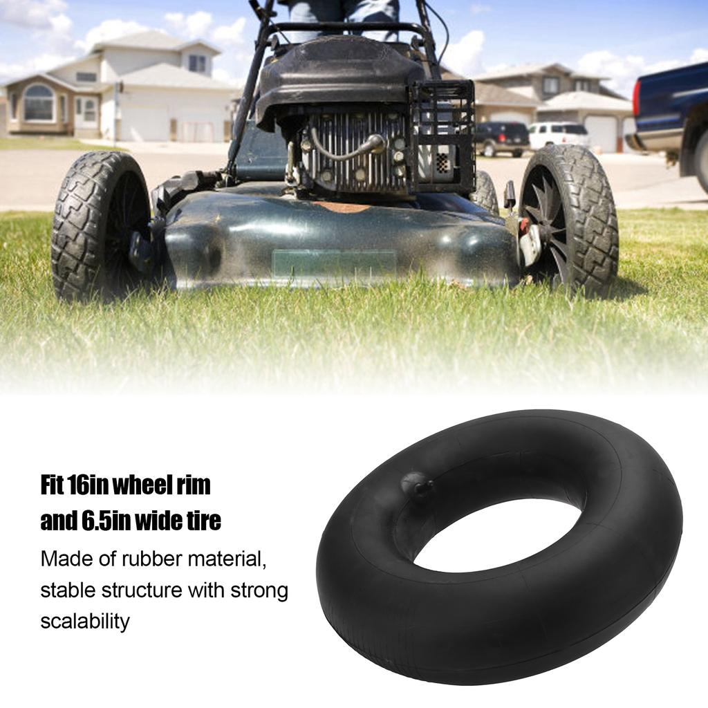 16 x 6,50?8 Reifenschlauch aus Gummi mit geradem Schaftventil für Traktor, Rasenmäher, Anhänger, Trolley, ATV