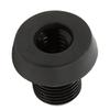 Billiard Cue Bottom Cover Aluminum Alloy Plastic Rear Plug Pool Stick Bumper Protector Black