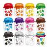 12Pieces Magnetic Color Sorting Toy 60 Color Magnets Educational Whiteboard Refrigerator Magnets for Baby Toddlers Kids