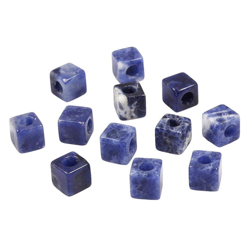 10mm Natural Crystal Raw Stone Cube Beads for DIY Jewelry & Clothing Accessories