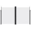 Retractable Side Awning White 200 X 600 Cm