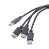 Y Shaped USB C Power Splitter Cable 5V 3A Charging Cord Simultaneous Multi Charging Solution For Travel Home Office