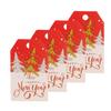 100pcs Merry Christmas Tags Kraft Paper Card Gift Label Tag DIY Hang Tags