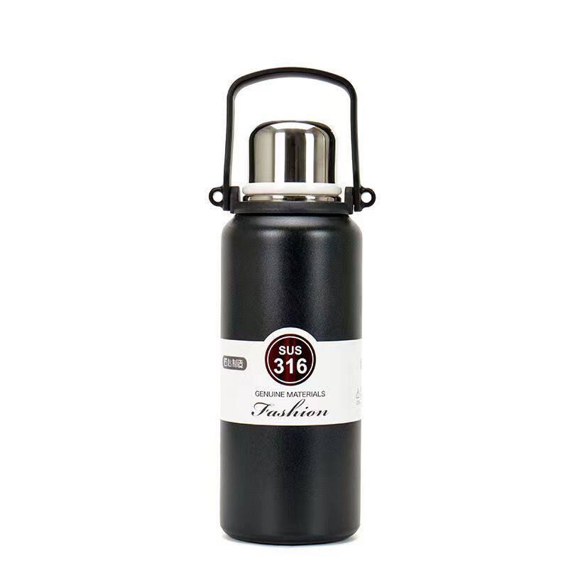 Large Capacity Vacuum Cup 316 Stainless Steel Outdoor Household Satchel Water Kettle Student Neutral Convenient Sports Drinking Cup