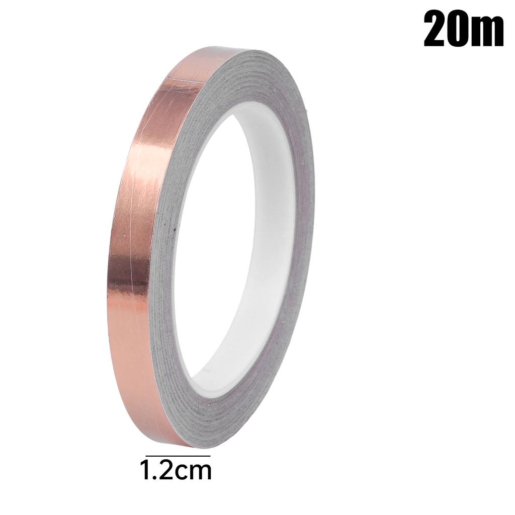 DIY Copper Foil Tape with Double-Sided Conductive Adhesive EMI Anti-static Repair Adhesive Tape Circuit Electrical Repair Tapes