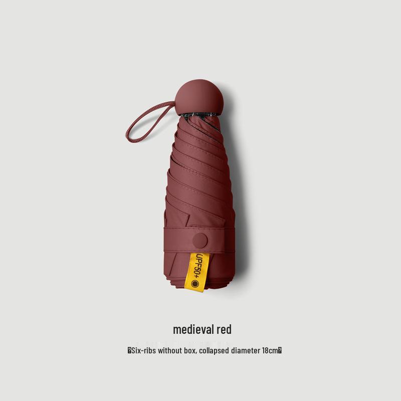 Women's Dual-Use Mini Umbrella: UV Protection & Rain Shade, Compact Sun Umbrella